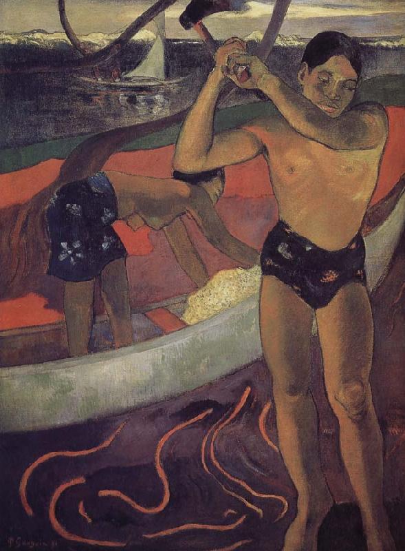 Paul Gauguin Helena ax man Germany oil painting art